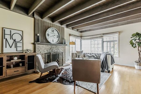 Fireplace, Interior, Living room, Wooden Beams, Wooden Ceilings, Wood Texture Flooring