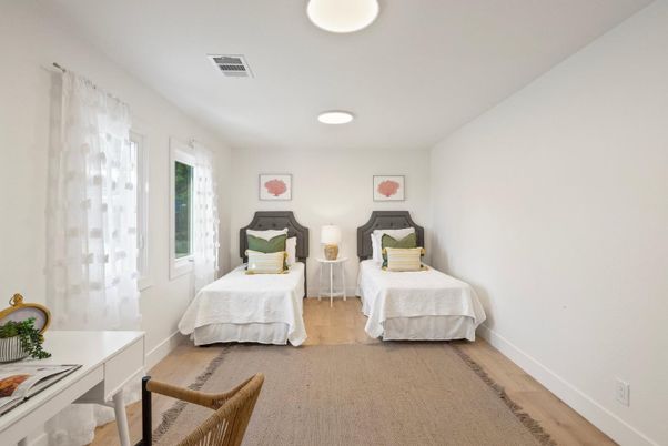 Bedroom, Interior, Wood Texture Flooring