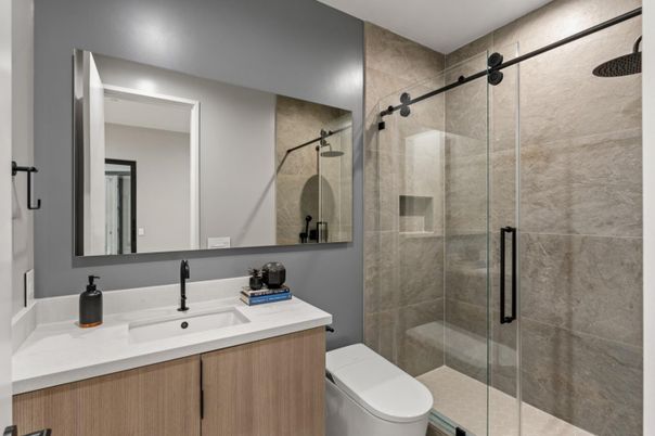Bathroom, Glass Shower, Interior