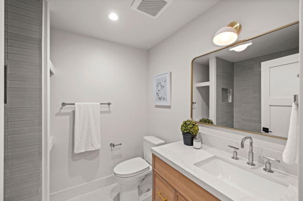 Bathroom, Interior, Recessed Lighting