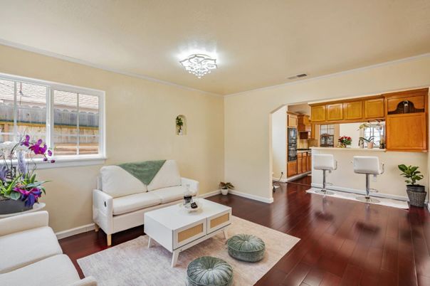 Interior, Kitchen, Living room, Wood Texture Flooring