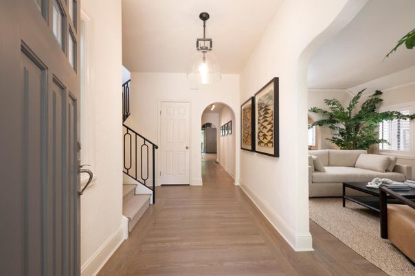 Interior, Living room, Pendant Lights, Wood Texture Flooring