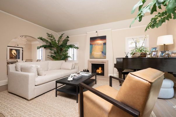Fireplace, Interior, Living room, Piano, Wood Texture Flooring