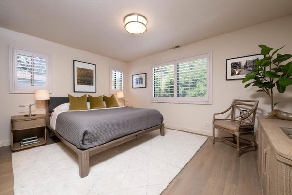 Bedroom, Interior, Wood Texture Flooring