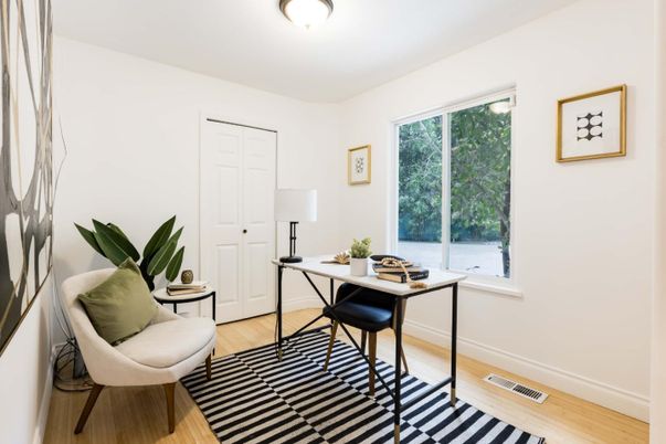 Home Office, Interior, Wood Texture Flooring