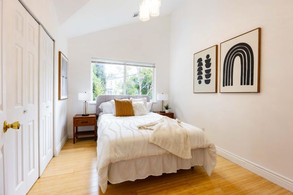 Bedroom, Interior, Wood Texture Flooring