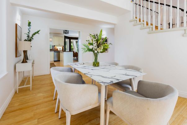 Dining room, Interior, Wood Texture Flooring