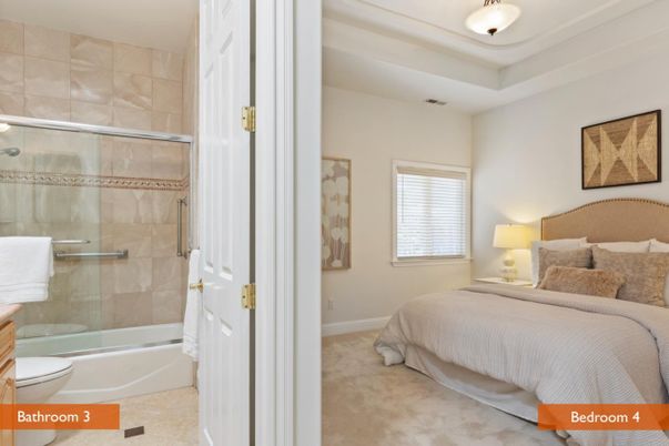 Bathroom, Bedroom, Glass Shower, Interior