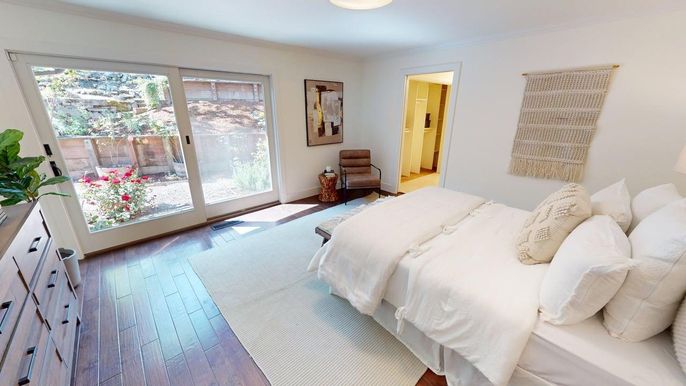 Bedroom, Interior, Wood Texture Flooring