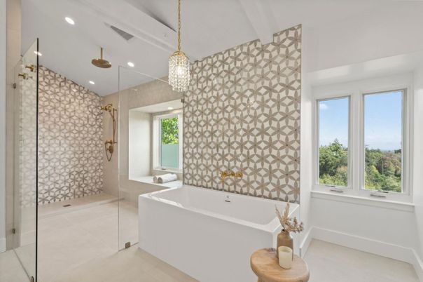 Bathroom, Chandelier, Interior, Recessed Lighting
