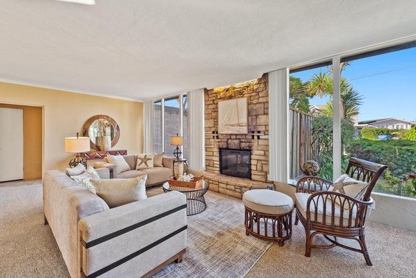 Fireplace, Interior, Living room, Stone Walls