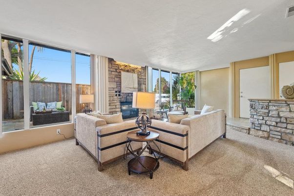 Interior, Living room, Stone Walls