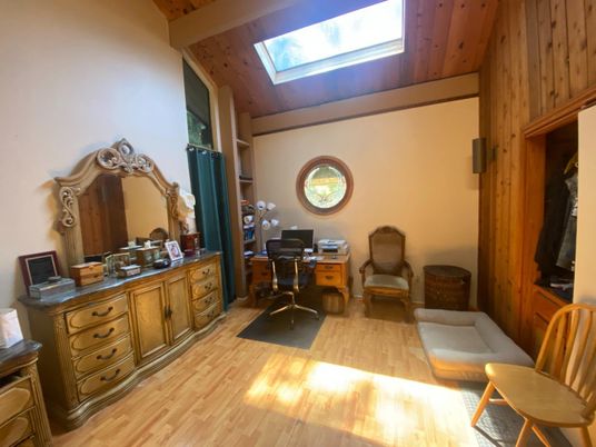 Home Office, Interior, Wooden Ceilings, Wood Texture Flooring, Wooden Walls