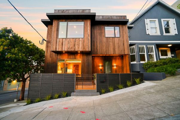 Exterior, Facade, Modern