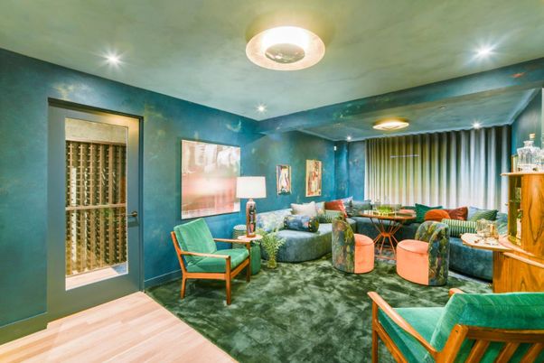 Interior, Living room, Recessed Lighting