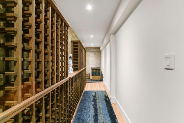 Interior, Recessed Lighting, Wine Storage, Wood Texture Flooring