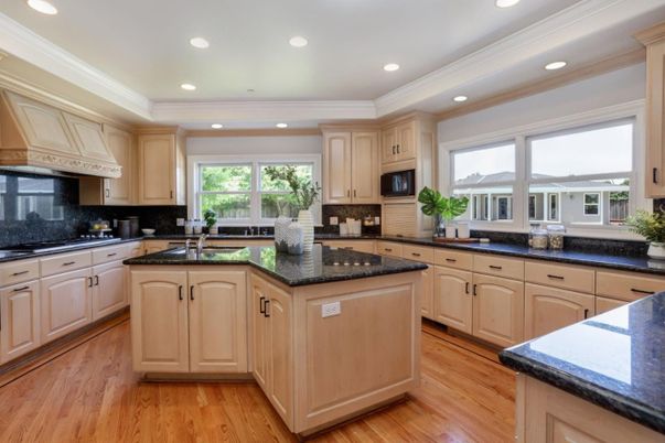 Interior, Kitchen, Wood Texture Flooring