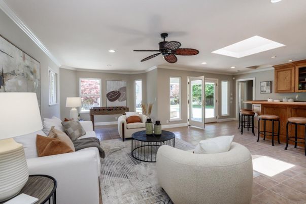 Interior, Living room, Recessed Lighting
