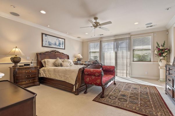 Bedroom, Interior, Recessed Lighting