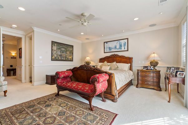 Bedroom, Interior, Recessed Lighting
