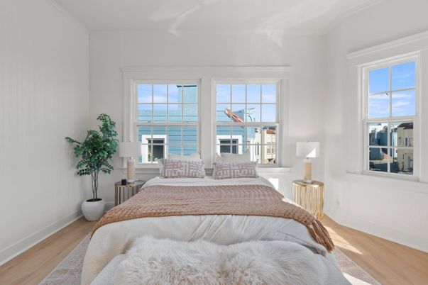 Bedroom, Interior, Water, Wood Texture Flooring