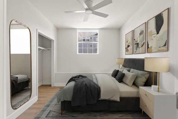 Bedroom, Interior, Wood Texture Flooring