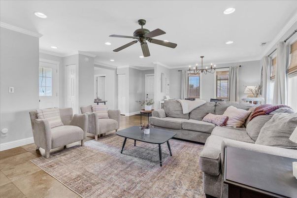 Chandelier, Interior, Living room, Recessed Lighting