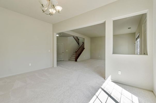 Chandelier, Empty room, Interior