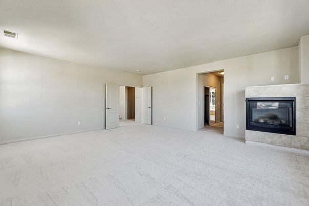Empty room, Fireplace, Interior