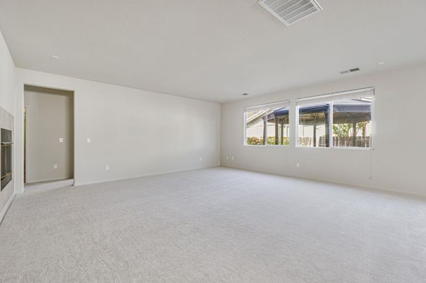 Empty room, Fireplace, Interior