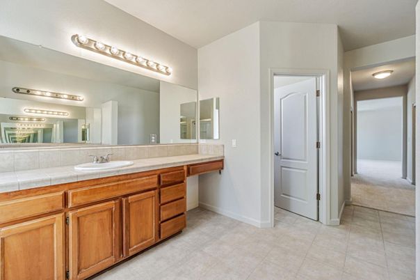 Bathroom, Dual Sink Vanities, Interior, Tile Countertops