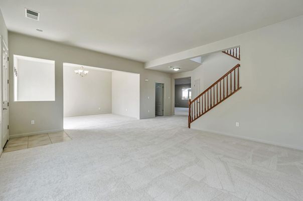 Chandelier, Empty room, Interior