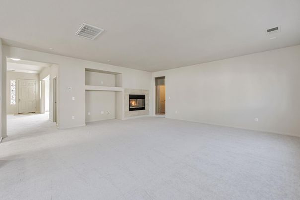 Empty room, Fireplace, Interior