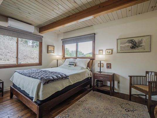 Bedroom, Interior, Wooden Beams, Wooden Ceilings, Wood Texture Flooring