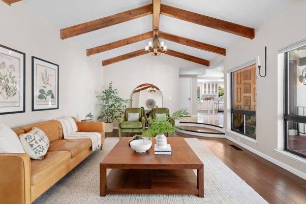 Interior, Living room, Wooden Beams, Wood Texture Flooring