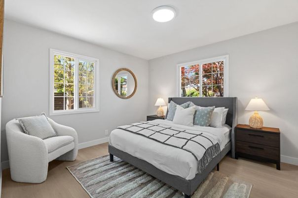 Bedroom, Interior, Wood Texture Flooring