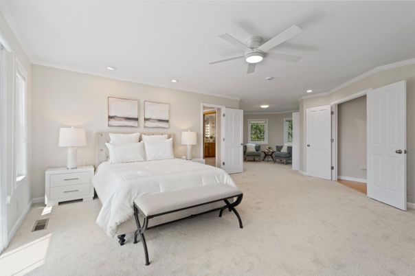 Bedroom, Interior, Recessed Lighting