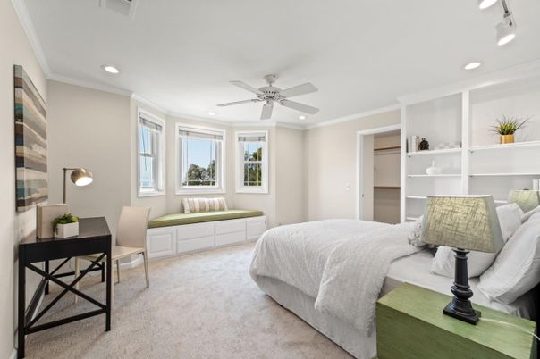 Bedroom, Home Office, Interior, Recessed Lighting