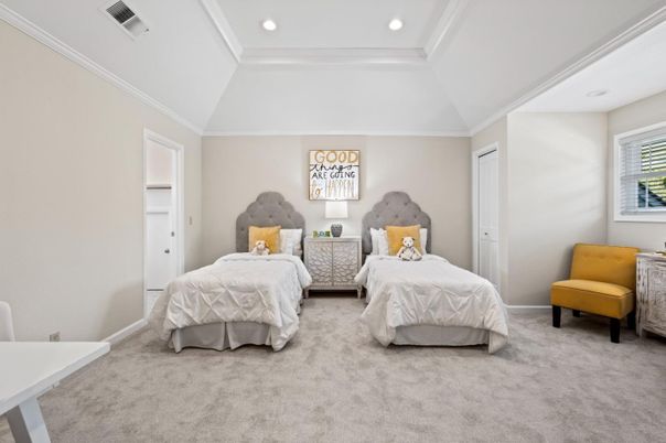 Bedroom, Interior, Recessed Lighting