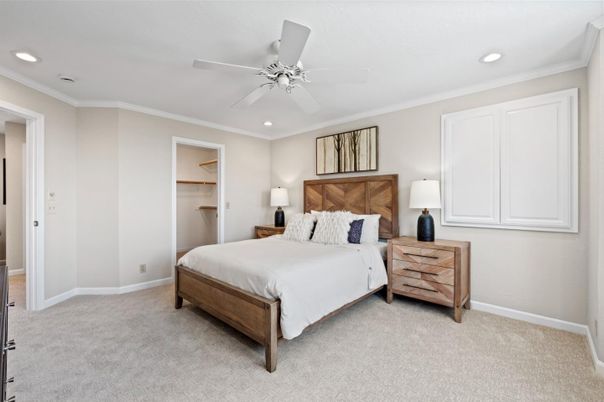 Bedroom, Interior, Recessed Lighting
