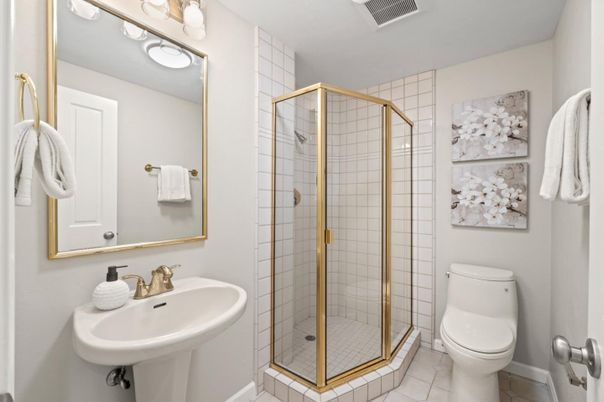 Bathroom, Glass Shower, Interior