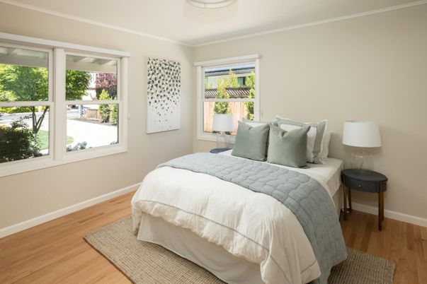 Bedroom, Interior, Wood Texture Flooring