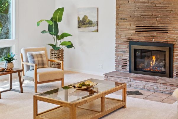 Fireplace, Interior, Living room, Stone Walls