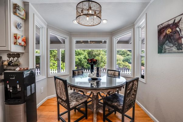 Dining room, Interior, Wood Texture Flooring