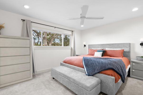 Bedroom, Interior, Recessed Lighting
