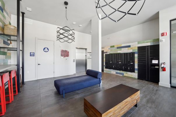 Elevator, Interior, Pendant Lights