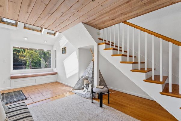 Interior, Recessed Lighting, Wooden Ceilings, Wood Texture Flooring