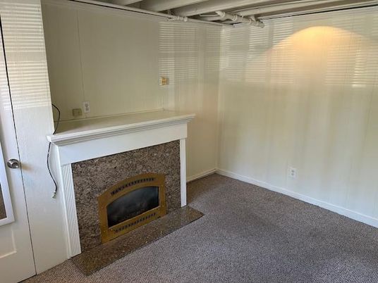 Empty room, Fireplace, Interior