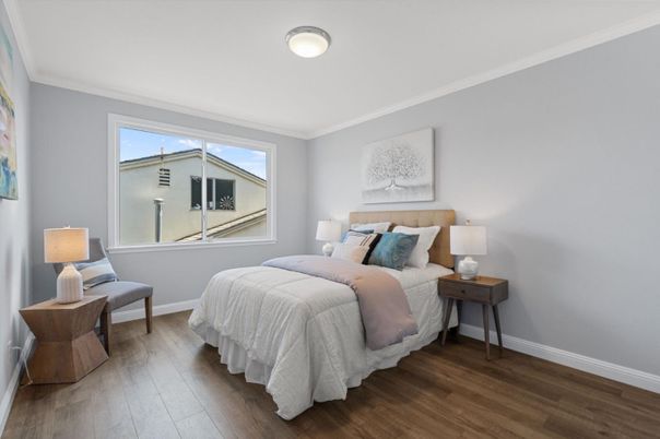 Bedroom, Interior, Wood Texture Flooring