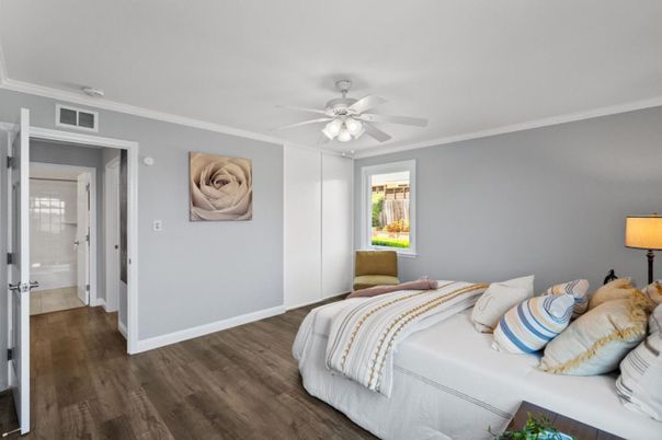 Bedroom, Interior, Wood Texture Flooring